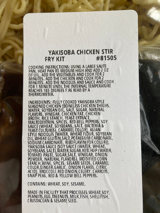Yakisoba Chicken Stir Fry Kit